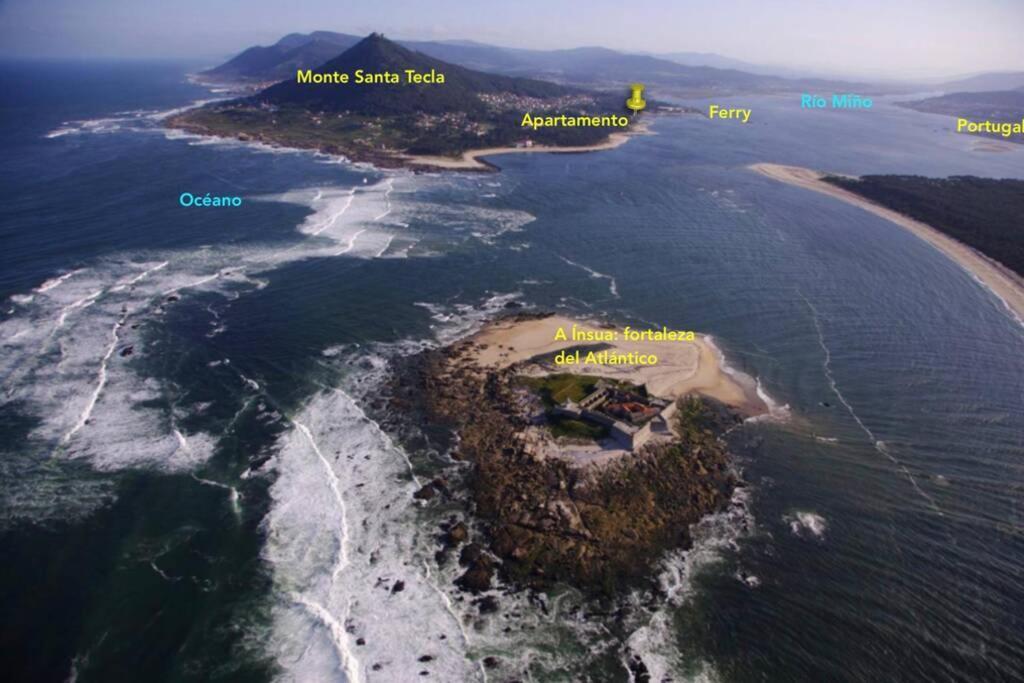 Apartamento En Primera Linea De Playa A Guarda Exteriör bild